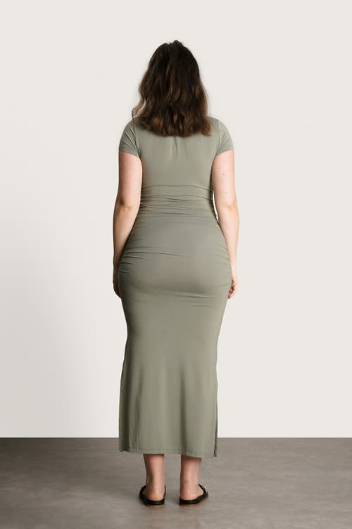 Nom Maternity James Maxi Maternity Dress In Green