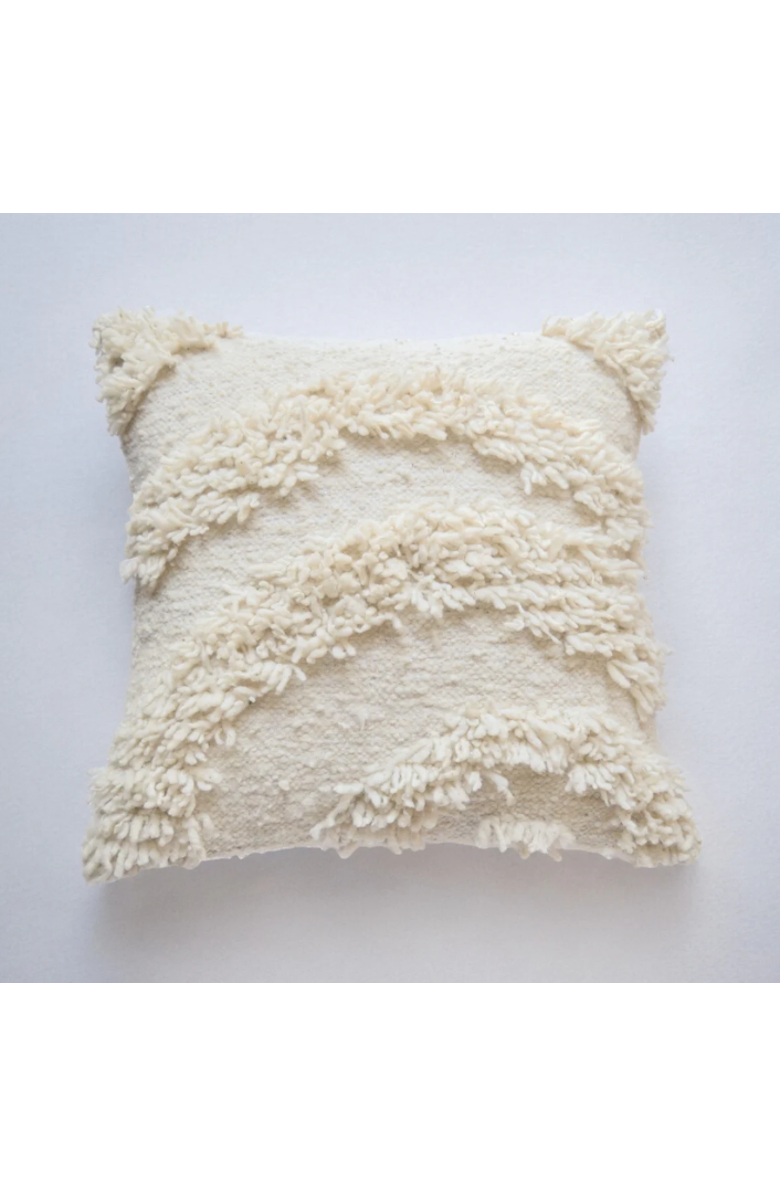 Meso Goods Miguel Wool Pillow Cover, Alternate, color, Cream