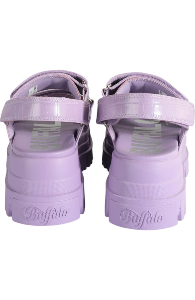 Buffalo Boots Aspha Snd Platform Sandal, Alternate, color, Croco Lavender