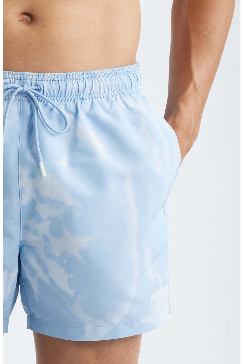 Lionfish Swim Trunks, Alternate, color, LIGHT/ PASTEL BLUE