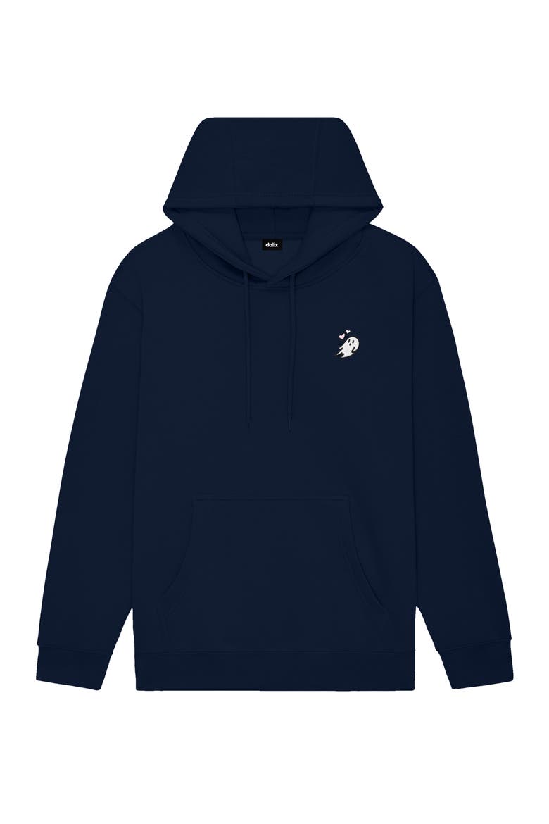 Heartly Ghost Midweight All Day Hoodie, Main, color, Navy Blue