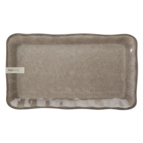 Tag Veranda Gray Melamine Serving Platter Perfect For Spring In Gray