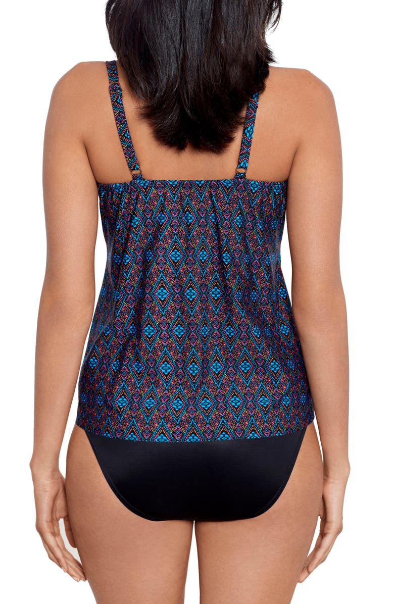 Miraclesuit<sup>®</sup> Romani Allura Tankini Top, Alternate, color, Blue Multi