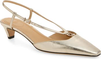 Fendi Fold Kitten Heel Pump (Women) | Nordstrom