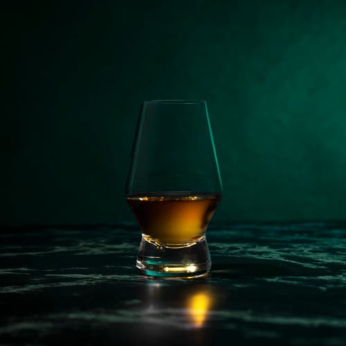 Viski Raye Crystal Footed Scotch Glasses Set Of 2