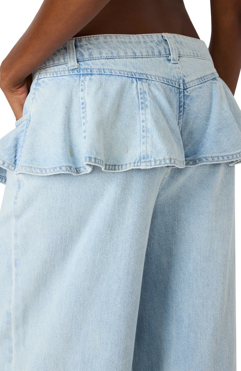 Steve Madden Chlo Flounce Detail Jeans, Alternate, color, Sulphur Spring