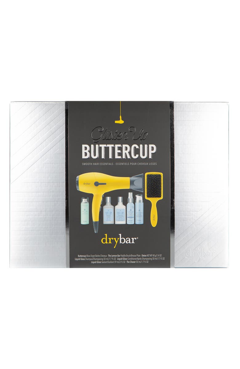 Drybar Glisten Up Buttercup Smooth Hair Essentials Set, Main, color,