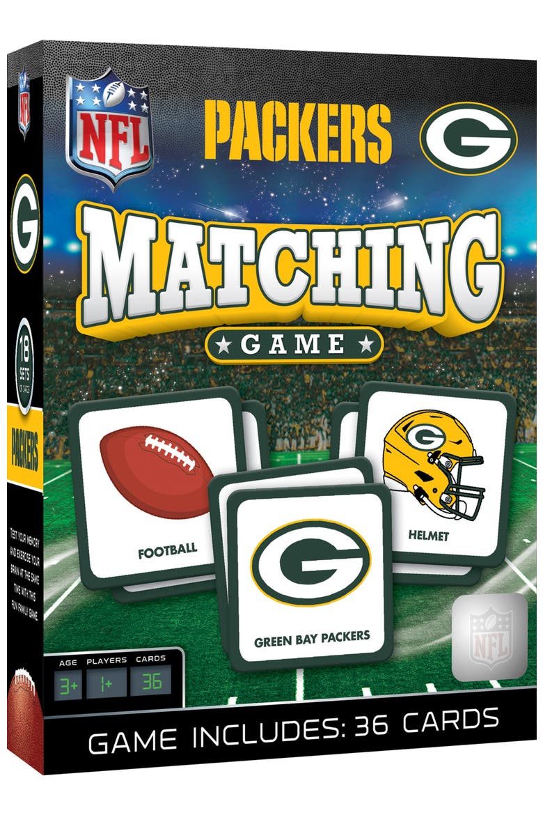 Green Bay Packers Matching Game, Main, color, Multicolor