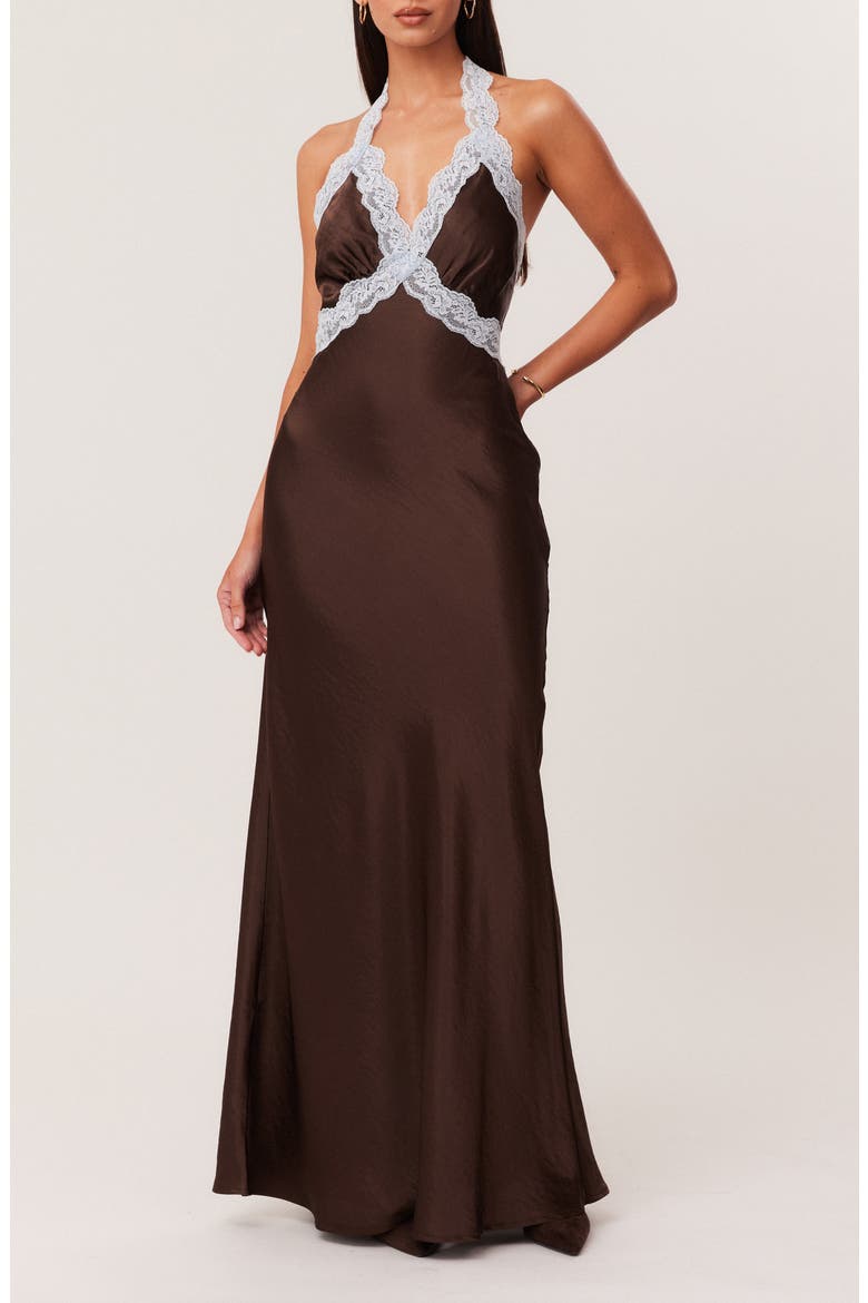 Tonya 2.0 Maxi Slipdress, Main, color, CHOCOLATE