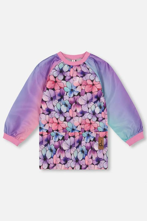 Floral Practical Charming Protective School Apron (Toddler)