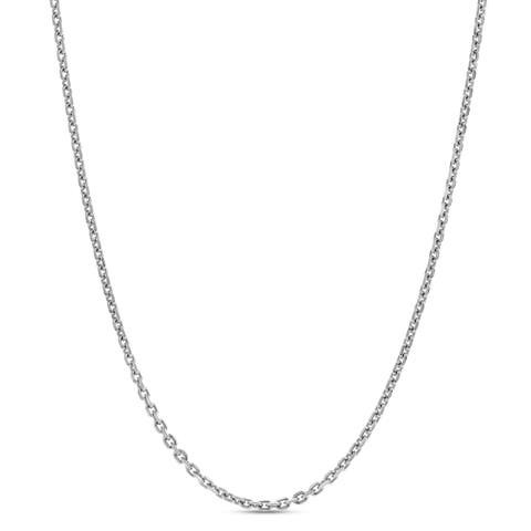 Naoki Diamond-Cut Cable Chain Necklace 925 Silver