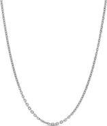 LuvMyJewelry Naoki Diamond-Cut Cable Chain Necklace 925 Silver