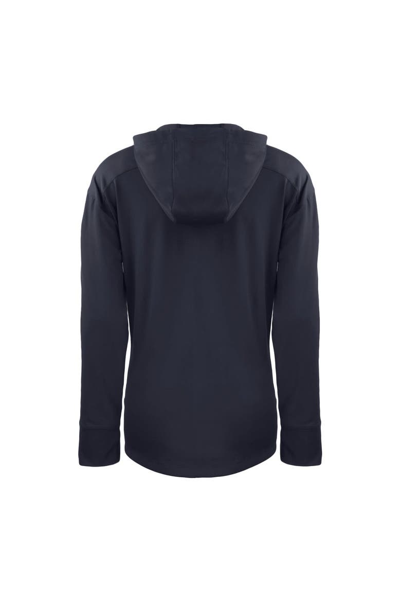 Women's Cutter & Buck  Navy Philadelphia Phillies Daybreak Eco Recycled Half-Zip Hoodie, Alternate, color, Navy