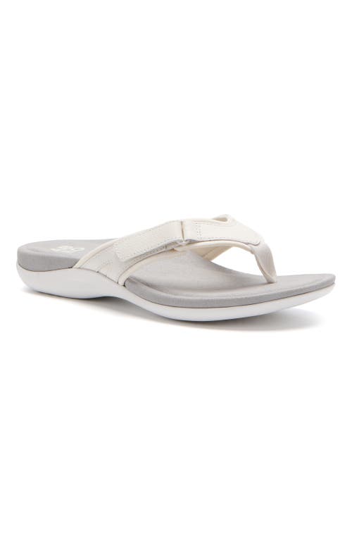 Abeo Oasis Sport Flip Flop In White - Metatarsal