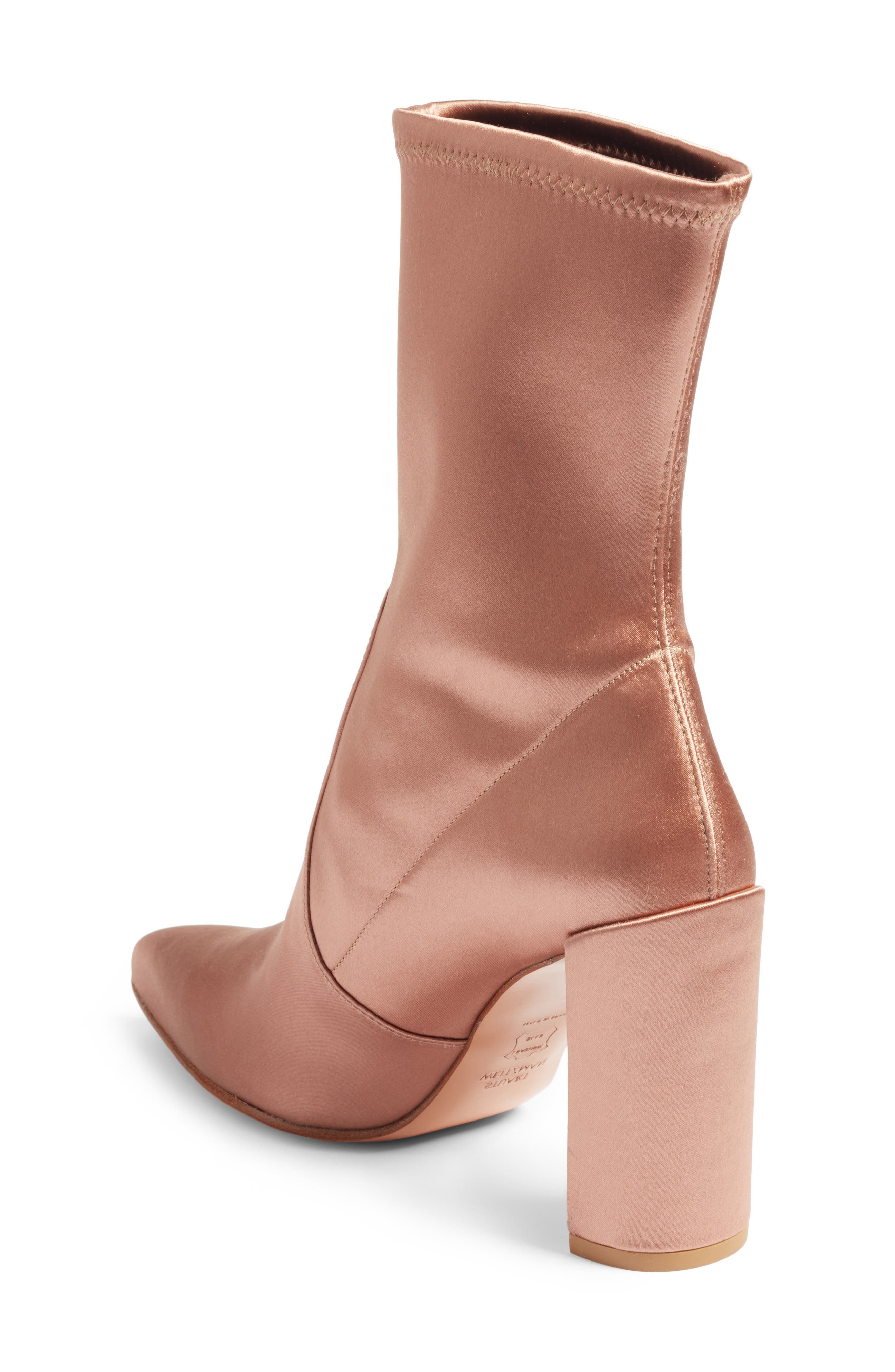 Clinger Stretch Bootie, Alternate, color, ADOBE STRETCH SATIN