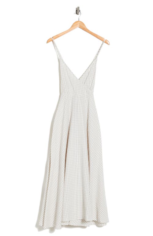 LOVESTITCH LOVESTITCH GINGHAM CROSS BACK MIDI DRESS 
