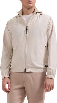 Bugatchi Water Repellent Packable Jacket with Removable Hood