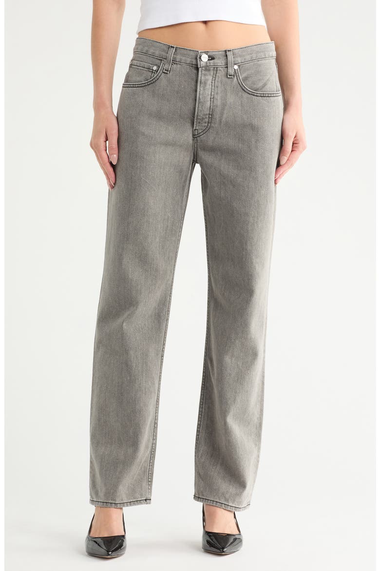 Soda Pop Straight Leg Jeans, Main, color, DARK GREY