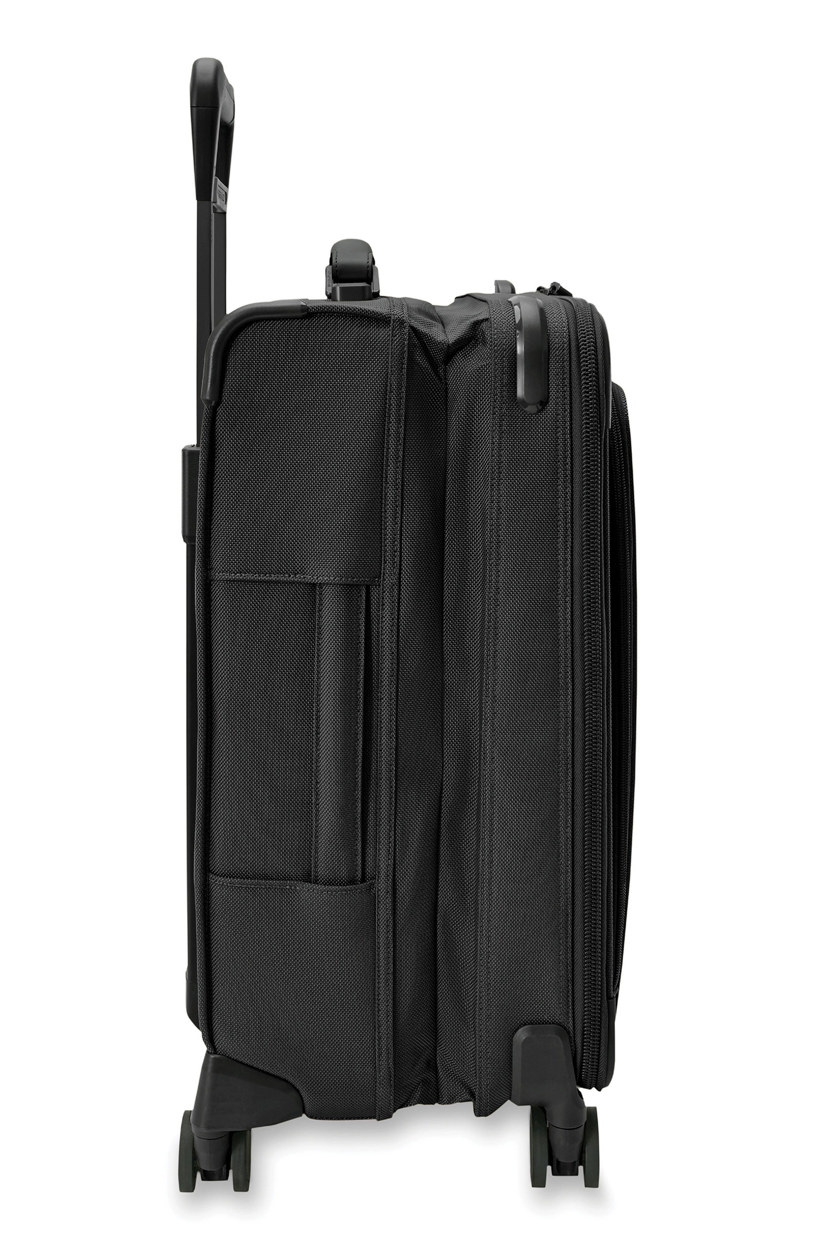 Briggs & Riley Baseline Essential 22-Inch Expandable Spinner Carry-On Bag, Alternate, color, Black