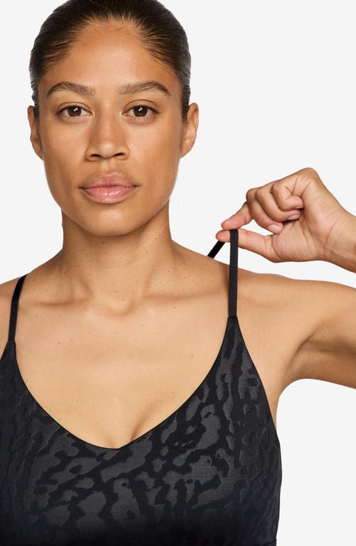 Nike Dri-fit Racerback Sports Bra In Black