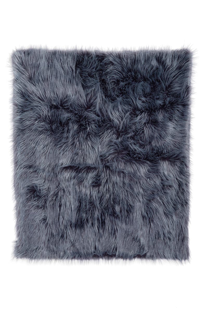 NORDSTROM AT HOME Fauna Faux Fur Throw Blanket, Alternate, color, 