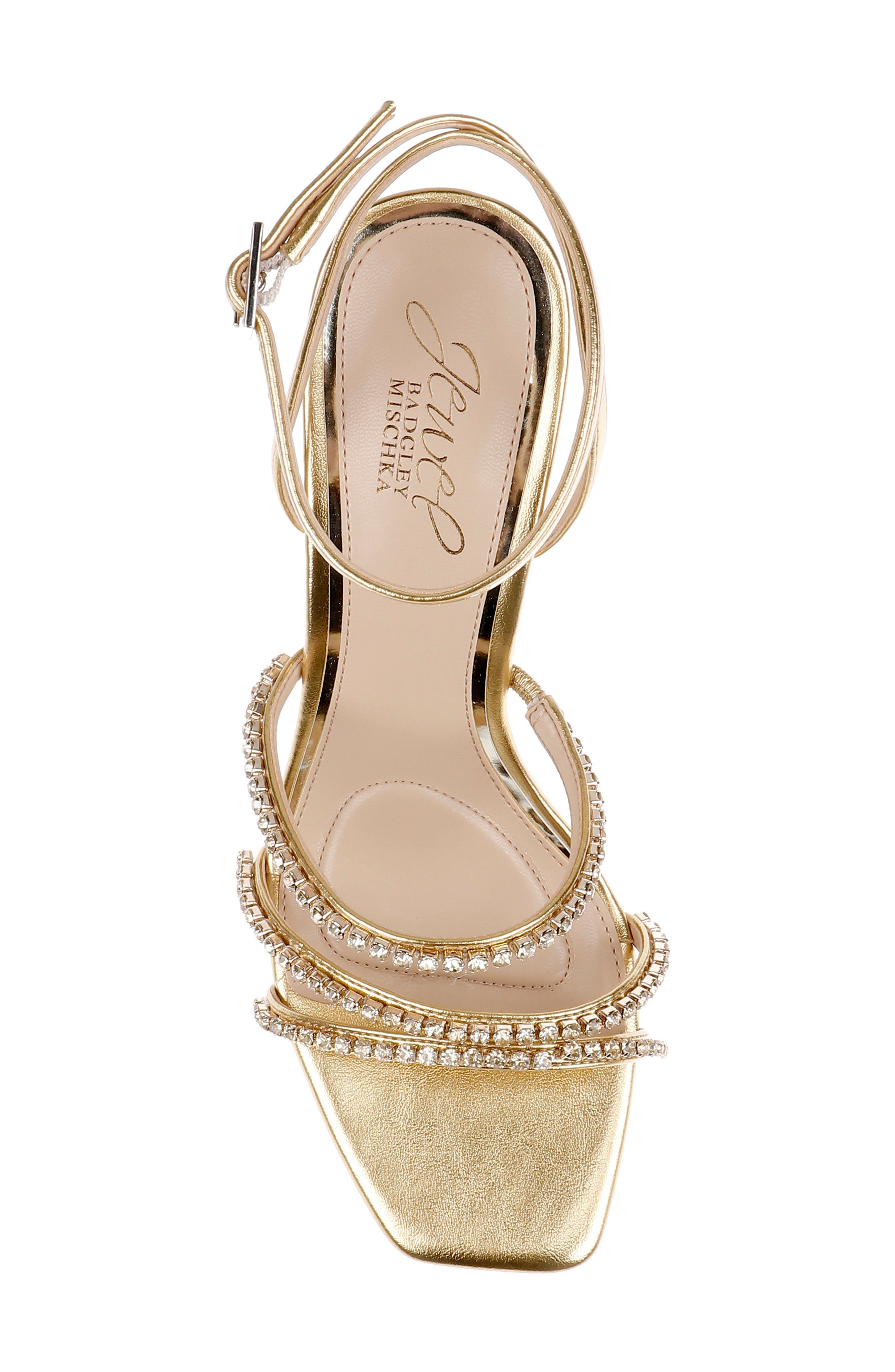 Paulette Ankle Strap Sandal, Alternate, color, GOLD METALLIC