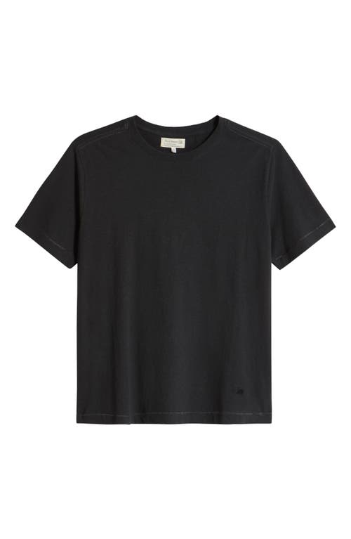 Shop Merz B Schwanen Organic Cotton & Hemp T-shirt In Charcoal