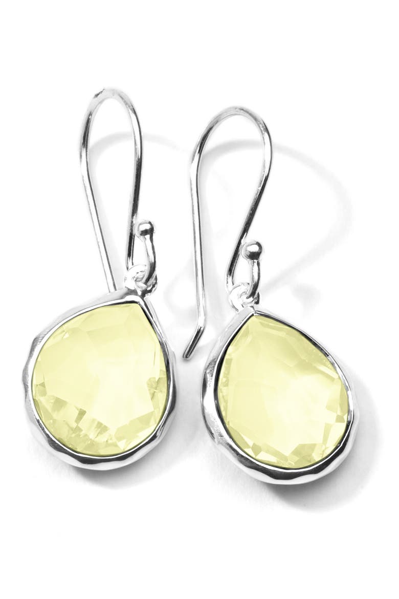 Rock Candy Citrine Drop Earrings, Main, color, LEMON CITRINE