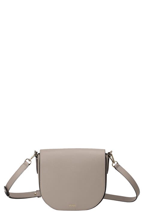 Alyce Flap Leather Crossbody Bag