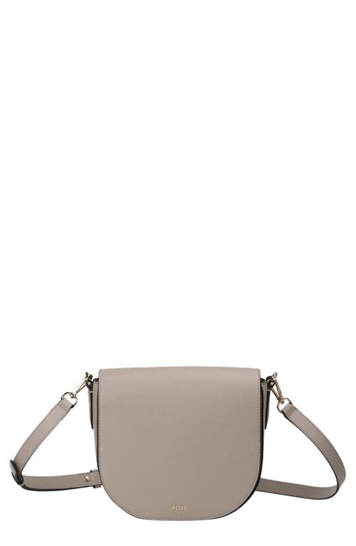 Hugo Boss Boss Alyce Flap Leather Crossbody Bag