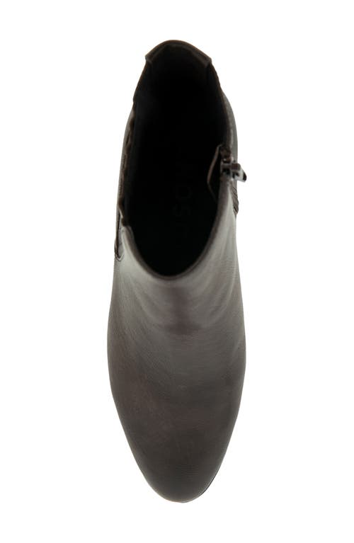 Aerosoles Women's Claus Buckle Ornament Booties In Java Two Tone Waxy Leather