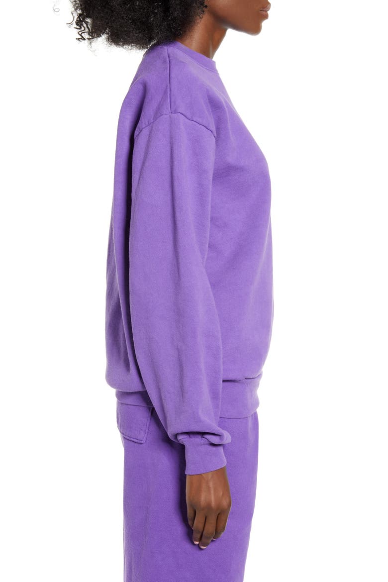 ME. Rose Crewneck Sweatshirt, Alternate, color, GRAPE