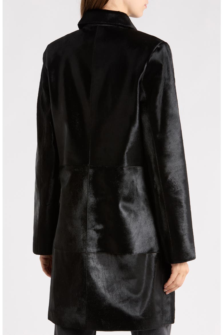 Stella Genuine Calf Hair Coat, Alternate, color, OBSIDIAN BLACK
