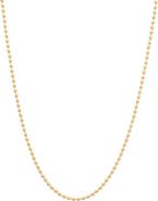 Sara Weinstock 18k Gold Bead Chain Necklace
