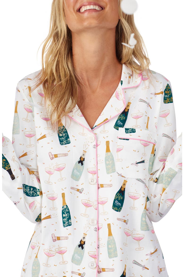 BedHead Cheers Print Classic Pajamas, Alternate, color, CHEERS