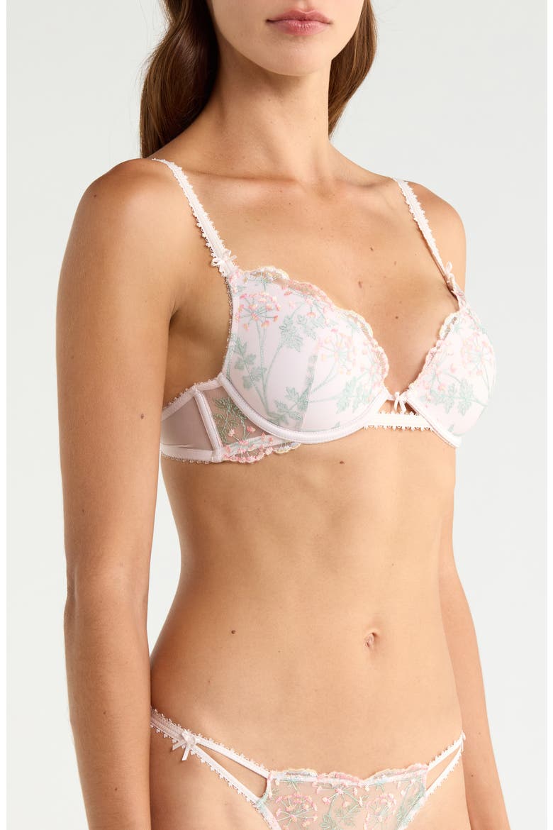 Infusion No. 2 Underwire Plunge Push-Up Bra, Alternate, color, WHITE MULTICOLOR