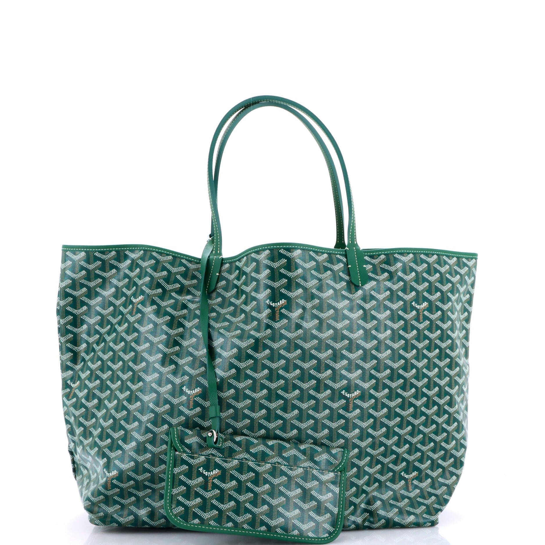 Pre-Owned Goyard Saint Louis Tote Coated Canvas GM, Alternate, color, Green