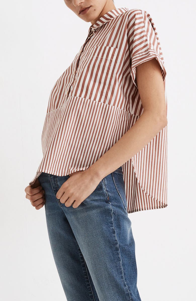 Madewell Stripe Play Daily Shirt, Alternate, color, 