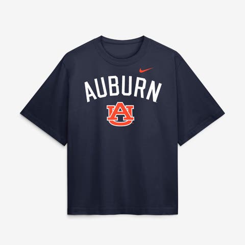 Women's Nike  Navy Auburn Tigers Arch Logo Boxy T-Shirt