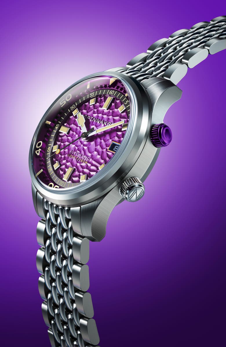 SPINNAKER Bradner Automatic Bracelet Watch, Alternate, color, 
