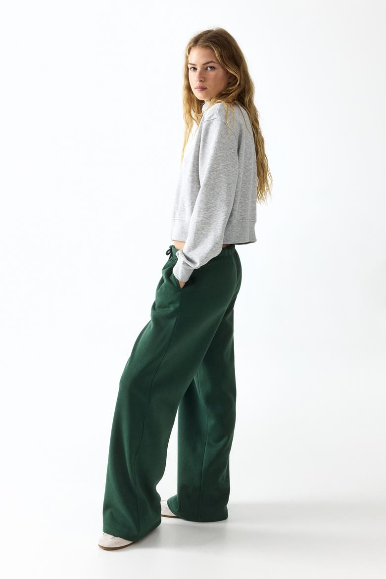 Wide Joggers, Alternate, color, Green