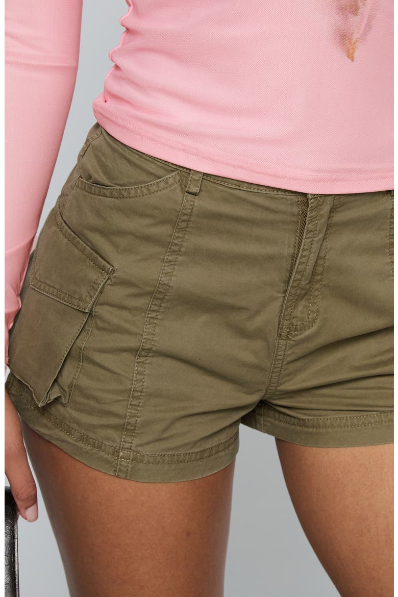 Colonel Cotton Poplin Cargo Shorts, Alternate, color, OLIVE GREEN