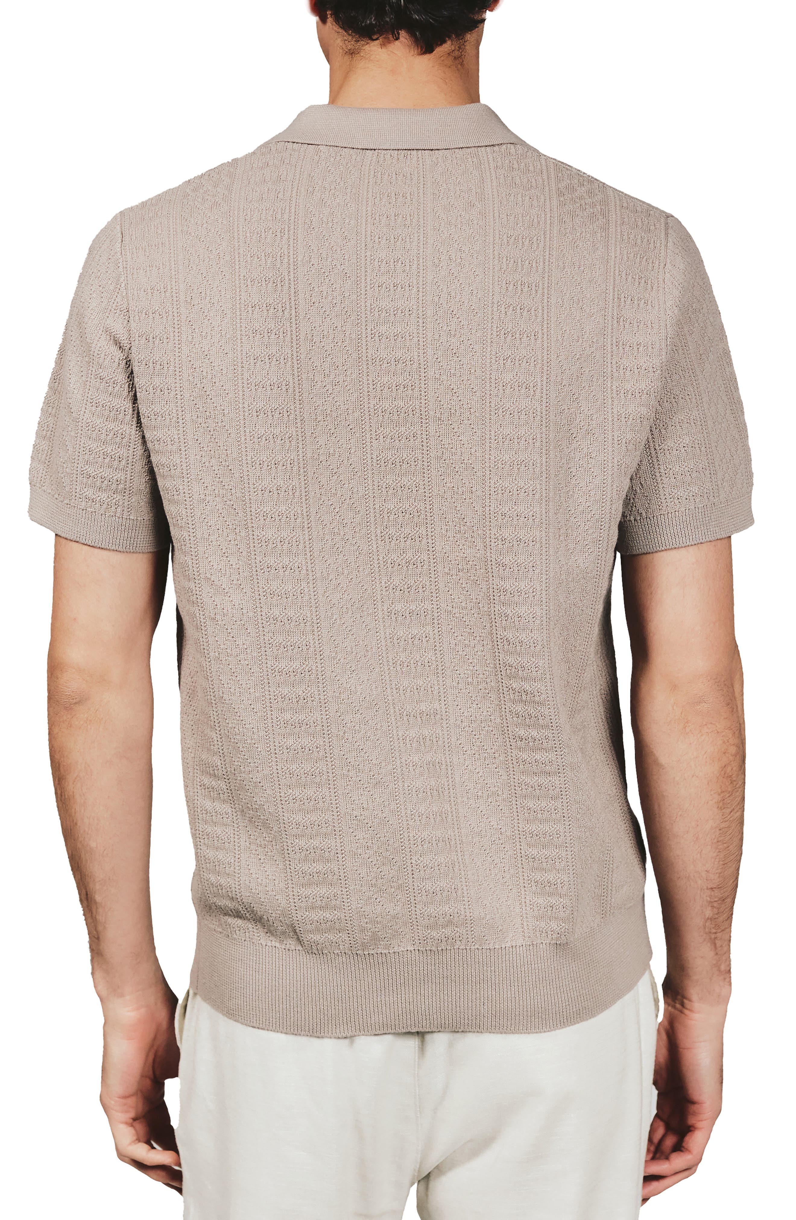 Gavin Johnny Collar Polo Sweater - image 2