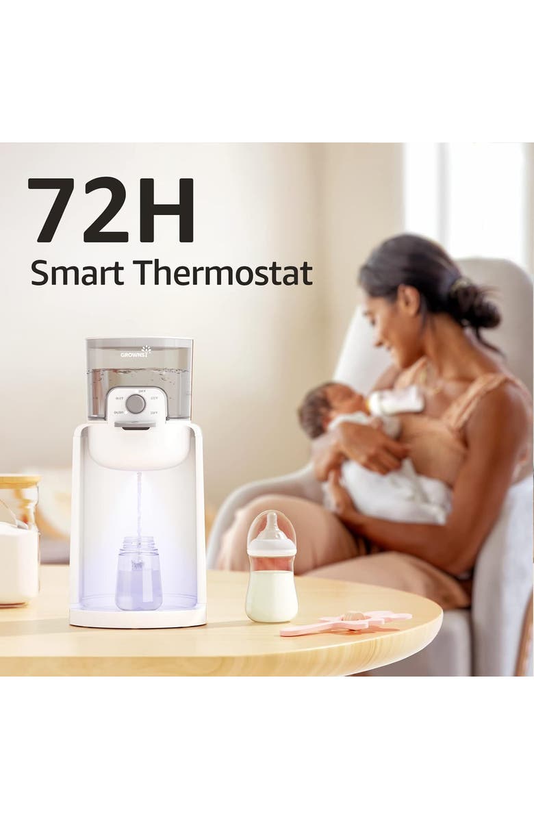 GROWNSY Instant Baby Bottle Warmer, Alternate, color, White