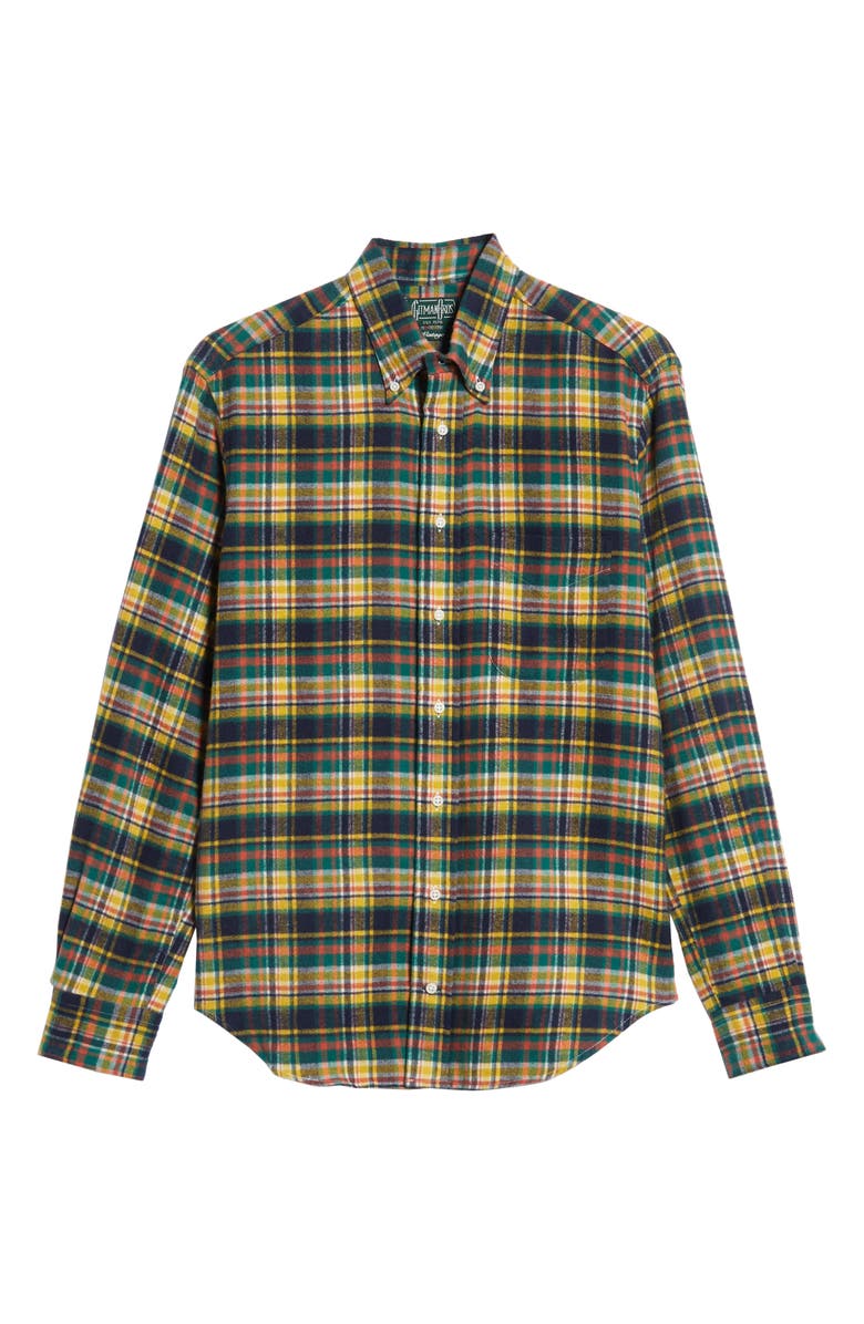 Gitman Hunter Regular Fit Plaid Flannel Shirt, Alternate, color,