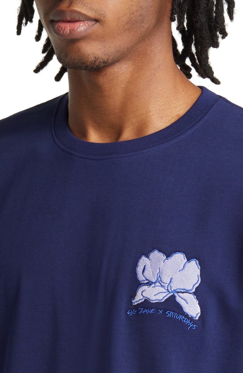 Saturdays NYC x Sig Zane Embroidered Cotton T-Shirt, Alternate, color,