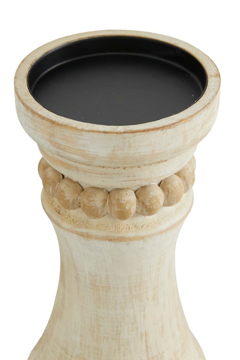 Cream Wood Farmhouse Candle Holder - Set of 3, Alternate, color, CREAM
