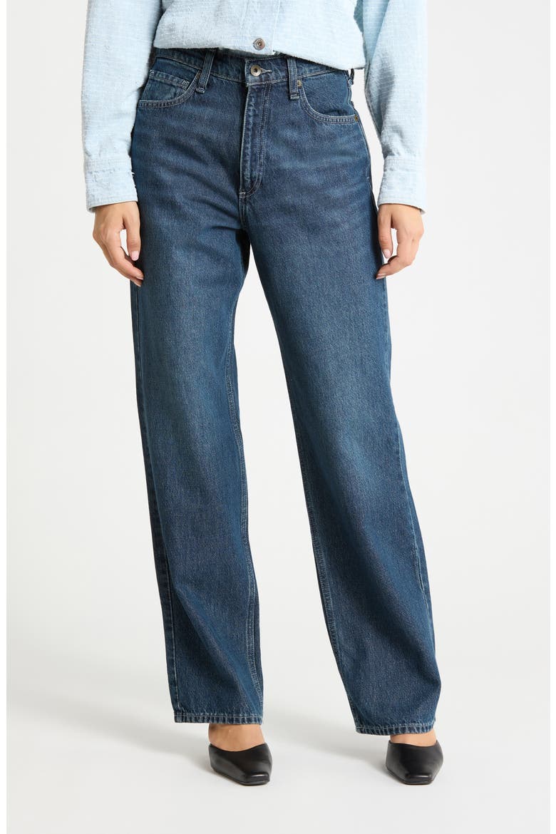 Shannon High Waist Relaxed Straight Leg Jeans, Main, color, GRAFTON