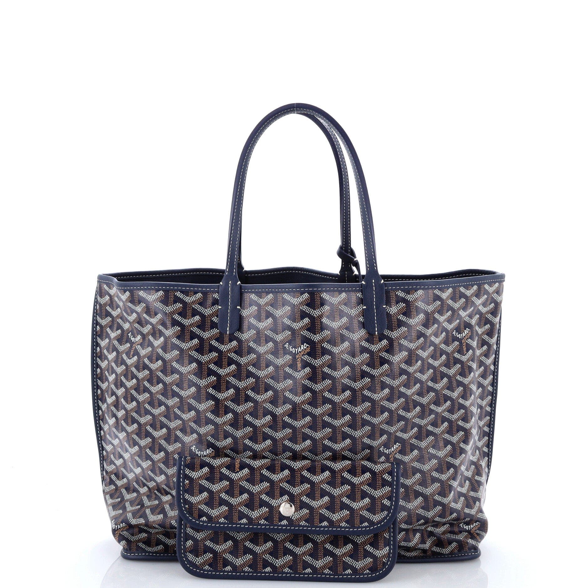 Anjou Reversible Tote Coated Canvas PM, Alternate, color, Blue