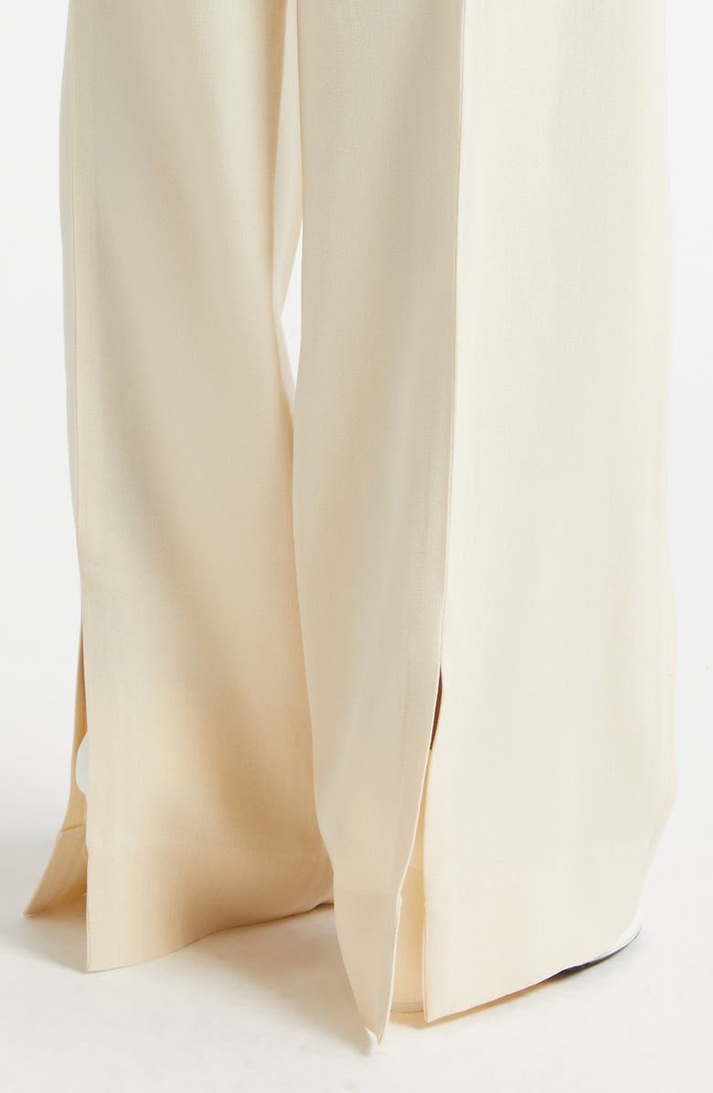 Diotima Sine Split Hem Straight Leg Trousers, Alternate, color, Ecru